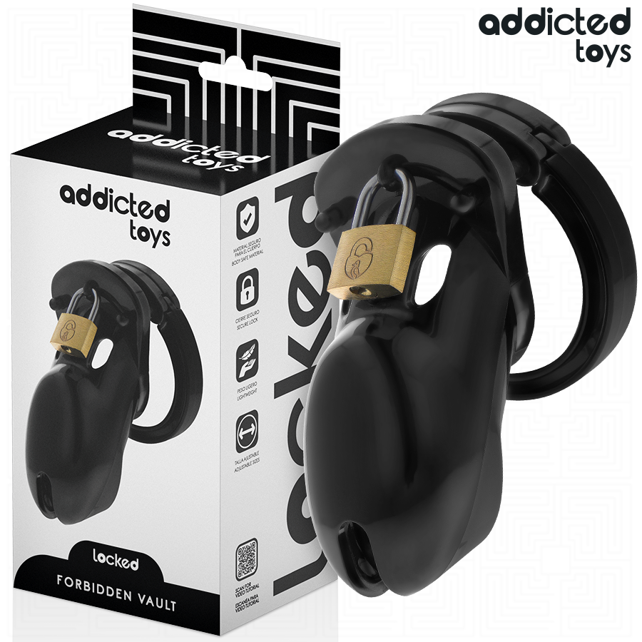 img_207011_4fe391f267ea68198b8e1cf7782e51d2_1.png ADDICTED TOYS LOCKED - GABBIA PER PENE FORBIDDEN VAULT 10 CM - immagine 1