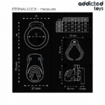ADDICTED TOYS LOCKED - GABBIA PER PENE CON BLOCCAGGIO ETERNO 9 CM - immagine 5