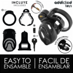 ADDICTED TOYS LOCKED - GABBIA PER PENE CON BLOCCAGGIO ETERNO 9 CM - immagine 4