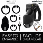ADDICTED TOYS LOCKED - MINDNIGHT CELL GABBIA PER PENE TAGLIA M - immagine 4