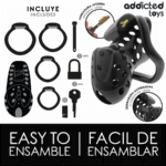 ADDICTED TOYS LOCKED - GABBIA PER PENE CAVA CON CATENA 10,5 CM - immagine 4