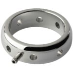 ELECTRASTIM - ANELLO ELETTROMAGNETICO PER PENE IN METALLO PRESTIGE 50 MM - immagine 2