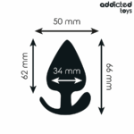 ADDICTED TOYS - TAPPO ANALE TAGLIA M 6,6 CM - immagine 4