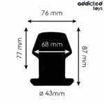 ADDICTED TOYS - EXTREME HOLLOW ANAL PLUG TAGLIA M 8,7 CM - immagine 4