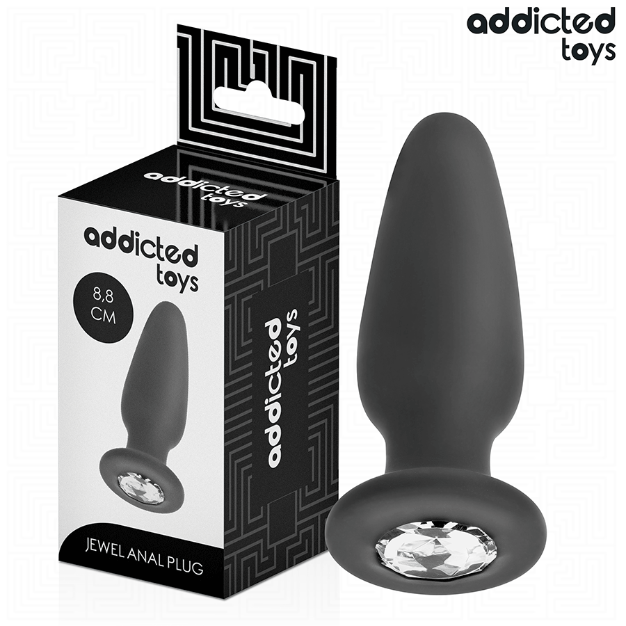 img_209075_2762011b953e366fe6afbbc76b605fe6_1.png ADDICTED TOYS - PLUG ANALE CON GIOIELLO TAGLIA S 8,8 CM - immagine 1