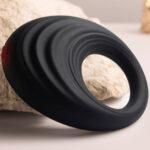 ROCKS-OFF - ANELLO VIBRANTE PER PENE SPIRE NERO - immagine 4