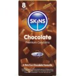 SKINS - PRESERVATIVI PREMIUM AL CIOCCOLATO CONFEZIONE DA 8