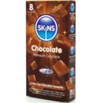SKINS - PRESERVATIVI PREMIUM AL CIOCCOLATO CONFEZIONE DA 8 - immagine 2