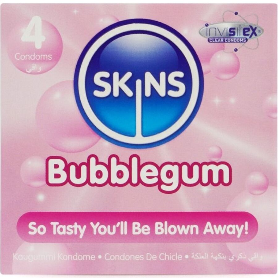 img_213451_1aeecd6d8c277bf739ecf9dbb212a4eb_1.jpg SKINS - BUBBLEGUM PREMIUM CONDOM CONFEZIONE DA 4 - immagine 1
