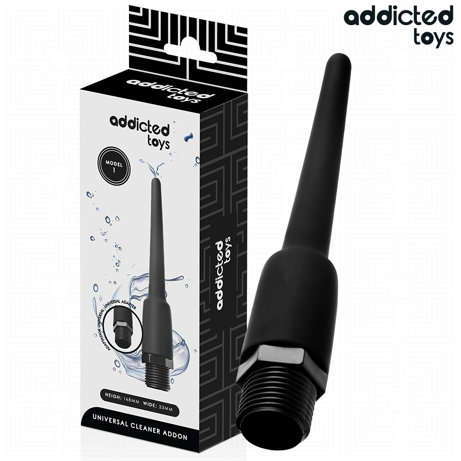 img_213563_9e9c460aff6dbdcaf7219df81d95a583_1.png ADDICTED TOYS - PULITORE ANALE CON ADATTATORE UNIVERSALE MODELLO 1 - immagine 1