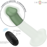 INTENSE - VIBRATORE BECCA CON VENTOSA 10 VIBRAZIONI TELECOMANDO VERDE - immagine 4