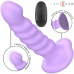 INTENSE - BRENDA VIBRATORE TAGLIA M DESIGN A SPIRALE 10 VIBRAZIONI TELECOMANDO VIOLA - immagine 2