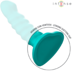INTENSE - VIBRATORE BUFFY TAGLIA S DESIGN A SPIRALE 10 VIBRAZIONI TELECOMANDO BLU - immagine 7
