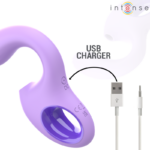 INTENSE - VIBRATORE E STIMOLATORE BAXTER VIOLA - immagine 7