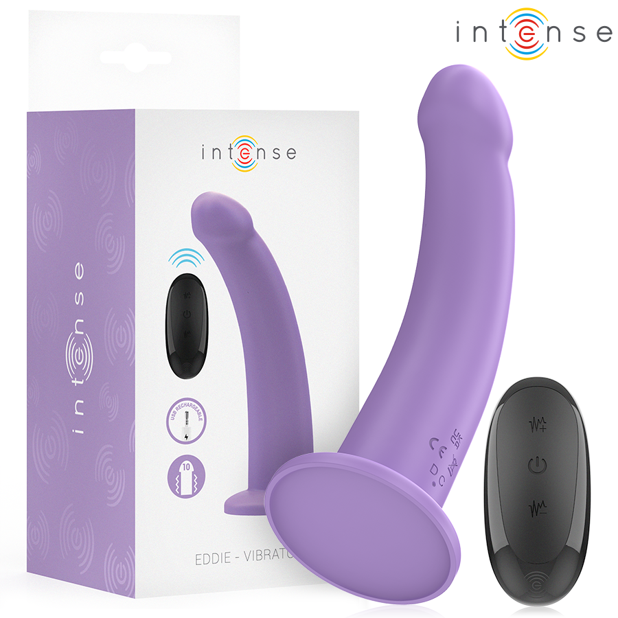 img_214165_cee6dc8409721e473ea1a486a286e31d_1.png INTENSE - VIBRATORE EDDIE 17,5 CM 10 VIBRAZIONI VIOLA TELECOMANDO - immagine 1