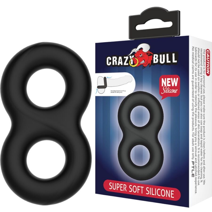 img_215489_a747f02b04bf59550c7474a067b57772_1.jpg CRAZY BULL - ANELLO IN SILICONE DOPPIO INFINITO - immagine 1
