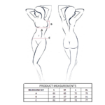 PASSION - BELISSANA REGGISENO + PERIZOMA BLU L/XL - immagine 4