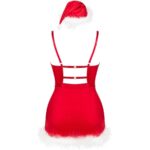 LIVCO CORSETTI FASHION - AGETHE LC 90607 CHEMISE + PERIZOMA + CAPPELLO DI NATALE L/XL - immagine 5
