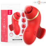 INTENSE - STIMOLATORE PATTY CON 4 TESTINE, ASPIRAZIONE, COLPIMENTO, SOLLETICO E LECCA