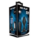 MR PLAY - PLUG ANALE CON TELECOMANDO VIBRAZIONE NERO - immagine 9