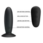MR PLAY - PLUG ANALE CON TELECOMANDO VIBRAZIONE NERO - immagine 2